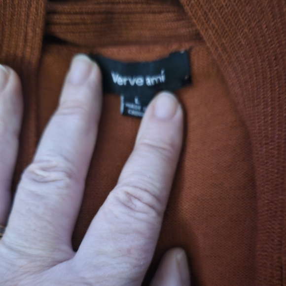 Verve Ami Women's Burnt Orange Sweater Size L - Picture 7 of 8
